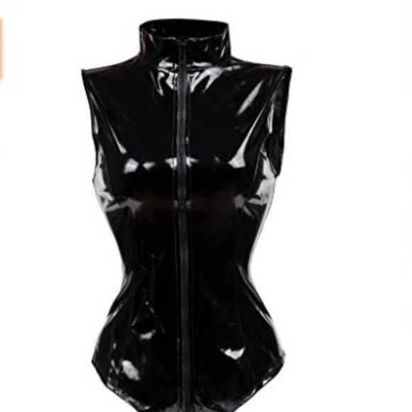 Other - Black pleather body suit